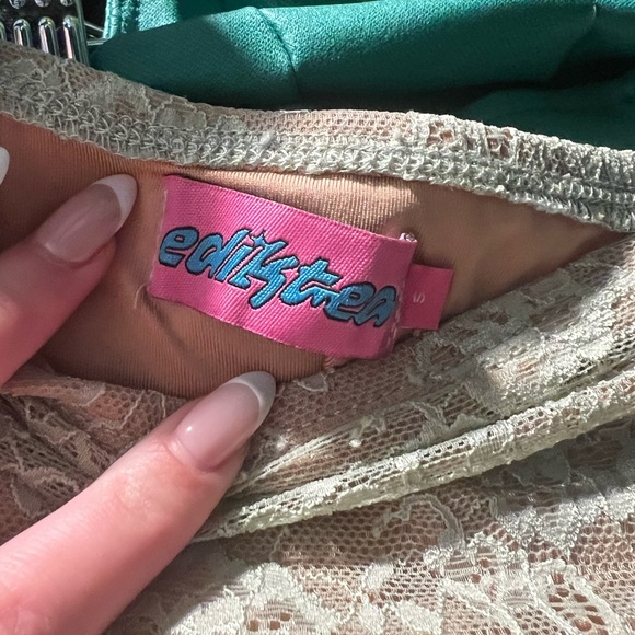 Edikted Scarlet Layered Mini Dress - Picture 3 of 3